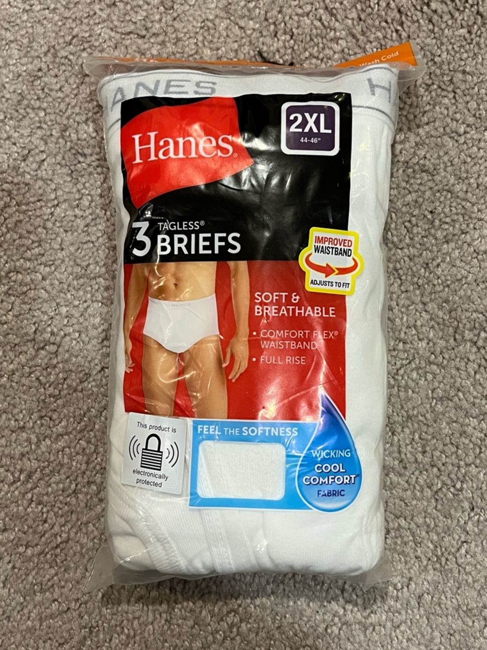 Hanes Men’s Tagless Briefs 3-Pack